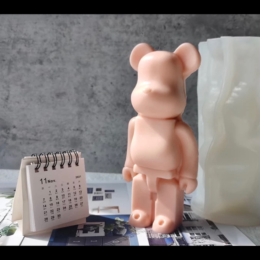 Custom Bear Brick Candle